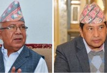 नेकपा एसका अध्यक्ष नेपाल र उपप्रधानमन्त्री श्रेष्ठबीच भेटवार्ता